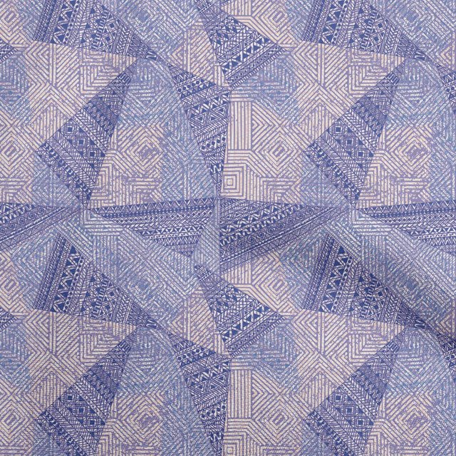 oneOone Cotton Jersey Medium Blue Fabric Abstracts Craft Projects Decor Fabric Printed By The Yard 58 Inch Wide