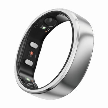 RingConn Gen 2 Air, Ultra-Thin AI Smart Ring, 10-Day Battery Life, Fitness/Sleep/Stress/Women's Health Tracker, IP68 Waterproof, Android & iOS Compatible (Size 6, Galaxy Silver)