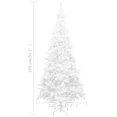 thumbnail image 4 of vidaXL Artificial Pre-lit Christmas Tree with Ball Set L 240 cm White, 4 of 5