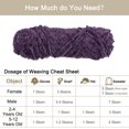thumbnail image 4 of Unique Bargains Chenille Polyester Deep Purple Yarn, 3 Skeins, 4 of 7