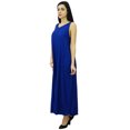 thumbnail image 3 of Bimba Robe Maxi Unie à Bretelles Spaghetti pour Femme pour l'Été, Tenue de Plage, Robe d'Été, 3 of 9
