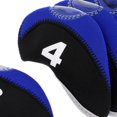 thumbnail image 3 of 10pcs Golf Club Covers, Neoprene Headcover for Golf Club Iron and Blue, 3 of 8