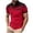 Wine, variant on lcziwo Gradient Polo Shirts for Men with Pocket 2024 Fashion Summer Casual Short Sleeve Golf T Shirts Dot Print Lapel Button Shirt Big and Tall Gray XL