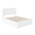 thumbnail image 4 of Madison Lit Plateforme Complet avec Pied de Lit Assorti et Tiroirs de Rangement, Blanc, 4 of 7
