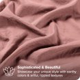 thumbnail image 3 of Bare Home Housse de Couette Sablée - Ultra Douce - Premium 1800 Collection - Ensemble 3 Pcs - Très Grand, Rose Poussiéreux, 3 of 8