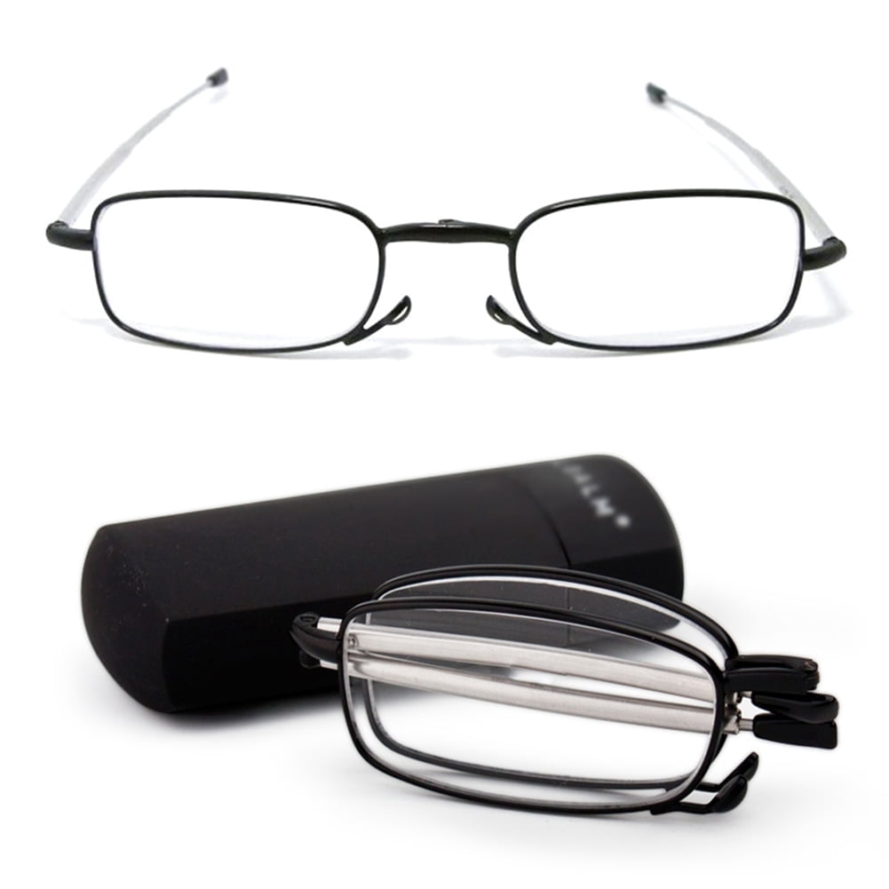 Healthy Compact Folding Frame Reading Glasses Rotation 2.0 1.5 Eyeglass Lot P1