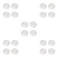 thumbnail image 1 of Maytalsory 4pieces Sets de Table Durables pour Table de Dîner Facile d'Entretien et Résistant au Chauffage Blanc 5Set, 1 of 6
