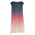 thumbnail image 5 of FhsagQ Robes Filles Été Sans Manches Robe Ligne Confort Col Rond Décontractée avec Imprimé Dégradé pour Tout-Petits Enfants Plage Extérieur Marine 13-14 Ans, 5 of 5