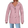 thumbnail image 2 of Posijego Imperméables P-4TG pour Femmes Légers Imperméables Manteau de Pluie Coupe-Vent Extérieur Voyage Randonnée Veste, 2 of 6
