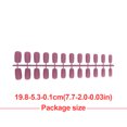 thumbnail image 4 of 1 Set Glue on Nails Medium Length Files Manicure Kit Stick Full Cover Wraps Art Decals Artificial Beauty Tool Manicure Kit Decorations 24, 4 of 6