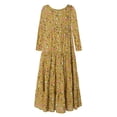 thumbnail image 4 of LSLJS Women Plus Size Casual Loose Sleeveless Floral Daily Linen Print Long Maxi Dress, 4 of 7