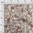 thumbnail image 2 of oneOone Cotton Flex Beige Fabric Tropical Leaf With Abstract Texture Craft Projects Decor Fabric Printed By The Yard 40 Inch Wide, 2 of 4