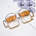 thumbnail image 4 of 1pc Beer Pattern Glasses Graduation Glasses Night Party Favors Eyewear Accessories Photo Prop, 4 of 6