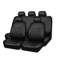thumbnail image 2 of Universal Car Seat Cover Set PU Leather Vehicle Cushion Full Surrounded Protector, 2 of 5
