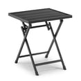 thumbnail image 3 of Mainstays Steel Outdoor Folding Side Table, Black, 3 of 4