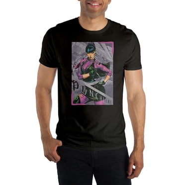 DC Comic Book Batman Punchline Mens Black Short Sleeve Graphic Tee Shirt-S