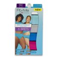 thumbnail image 2 of WOMENS PLUS FIT FOR ME BREATHABLE MICRO-MESH BRIEF PANTY, 6 PACK, 9, ASSORTED, 2 of 11