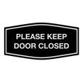 thumbnail image 2 of Signs ByLITA Fancy Please Keep Door Closed Sign - Security and Safety | Durable Material | Easy to Install (Black/Silver) - Medium 1 Pack, 2 of 4