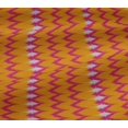thumbnail image 5 of oneOone Viscose Jersey Fabric Chevron Ikat Decor Fabric Printed BTY 60 Inch Wide, 5 of 5