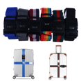 thumbnail image 4 of 4.2m Nylon 3 Digits Password Lock Luggage Strap Cross Belt Packing Adjustable Travel Suitcase Buckle Strap Baggage Belts A4, 4 of 6