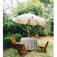 thumbnail image 2 of Vargottam Indoor/OutdoorRoundTablecloth 58 InchTablecloth With Umbrella Hole & Zip, Waterproof TableCloth, TableCovers For Backyard Table -Gray, 2 of 7