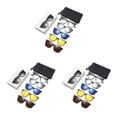 thumbnail image 3 of Transemion 5piece Magnetic Clip On Glasses Stable Fixation Dual-purpose For Eyeglasses And Smooth Line PC Frame Type 2 3Set, 3 of 6