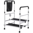 thumbnail image 3 of Bed Step Stool for High Bed for Elderly, Bed Rails with Adjustable Height Bed Step Stool, Bed Safety Rail Up to 450 Lbs with Handicap Grab Bars & LED Light for Fall Prevention for Bedside, Bathtub, 3 of 8