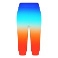 thumbnail image 3 of Yuyuzo Womens Capri Pants High Waisted Drawstring Sweatpants Running Gym Cropped Trousers with Pockets, 3 of 6