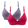 thumbnail image 1 of Timegard 2pc Wireless Bras for Women Breathable Comfort Adjustable Strap High Support Everyday Bralette, 1 of 2