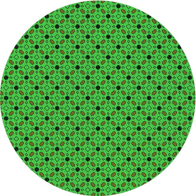 Ahgly Company Tapis Rond Lavable en Machine Intérieur Transitionnel Vert Lime, 5 Pieds Rond