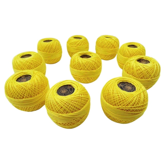 IBA Indianbeautifulart Set Of 10 Pcs Anchor Cotton Crochet Knitting Thread Tatting Yarn Embroidery Ball