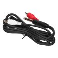 thumbnail image 3 of Qiilu 1.5M/4.9ft 6.35mm Gold‑Plated Plug Male To Dual Male Audio Cable Connector, 3 of 8