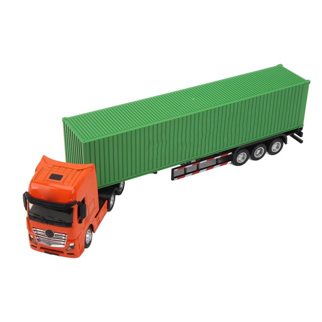 Stimulation Container Truck,1:50 Scale Container Truck Long Hauler Tractor Trailer Container Truck Seamless Integration