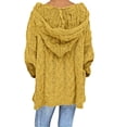 thumbnail image 4 of RKSTN Sweaters for Women Fashion Loose Large Size Color Hood Long Sleeves Sweater Tops Fall Sweaters, 4 of 8