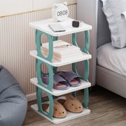 EGNMCR Closet Organizers and Storage, Rack Shoe Organizers For Closet Plastic Shoe Storage Box For Entryway Living Room Sturdy Stackable Sneakers Cabinet Bins Plastics shoe rack