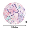 thumbnail image 3 of Dvkptbk Butterflies Birthday Party Supplies Colorful Tableware Set of Disposable 7 Inch Plates 10pcs 9 Inch Plates 10pcs Tableware Napkins 20pcs Tableware, 3 of 6