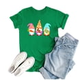 thumbnail image 2 of Économies d'Été FY24 Hauts de Pâques pour Femmes, PEZHADA Femmes Décontracté Grande Taille Imprimé Col Rond Manches Courtes T-Shirts de Pâques Chemisiers Hauts T-Shirt Graphique Hauts Vert TTG, 2 of 5