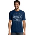 thumbnail image 1 of Hanes Mens Graphic Tee, L, Oscar Wilde/Navy, 1 of 1
