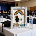 thumbnail image 4 of A Wooden Graduation Photo Frame With Sea Glass Design For Diploma Picture Display Desk Shelf Decoration, 4 of 7