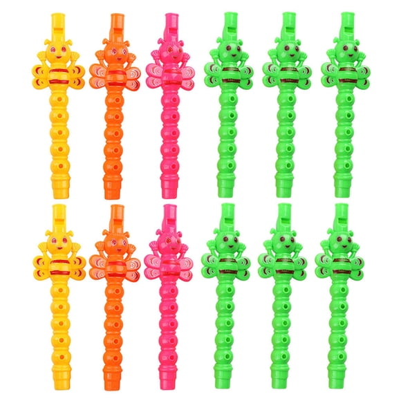 25 Pcs Jouets de Clarinette pour Enfants Design d'Abeille de Dessin Animé Mini Clarinette Jouets de Clarinette