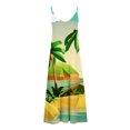 thumbnail image 5 of Fankiway Robe Imprimée à Bretelles Dos Nu de Printemps/été à la Mode pour Femme Robes d'Été de Plage pour Femmes Grande Taille Robes pour Femmes, 5 of 5
