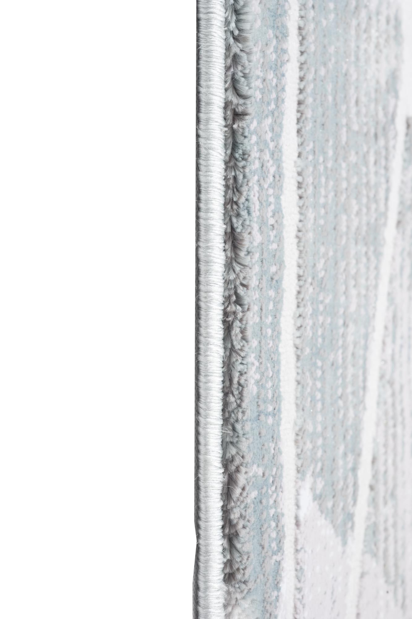Tapis Branch Oasis Tapis d'intérieur bleu moyen scandinave abstrait