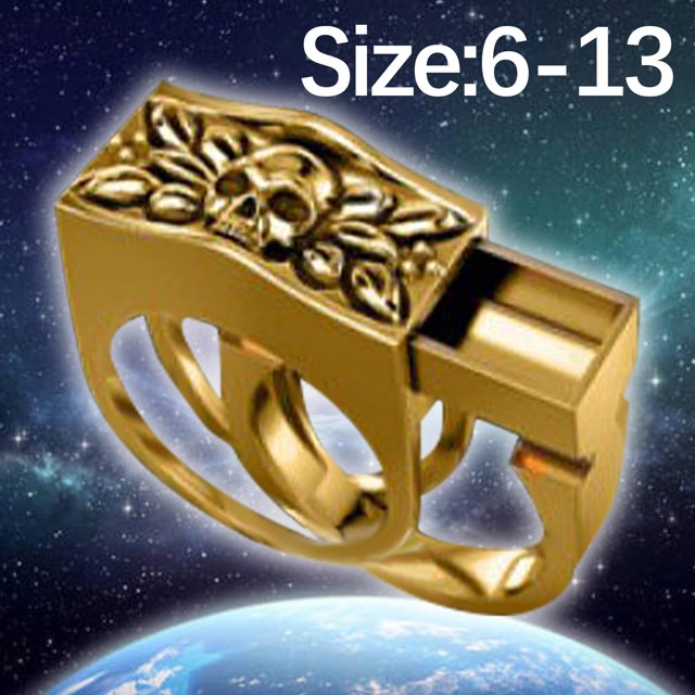 TopLLC Rings Men Punk Style Skull-use Exquisite Ring6-13 Ring ring