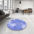 thumbnail image 3 of Ahgly Company Tapis d'Intérieur Rectangulaire à Motifs Ruban Bleu, 7 Pieds x 9 Pieds, 3 of 6