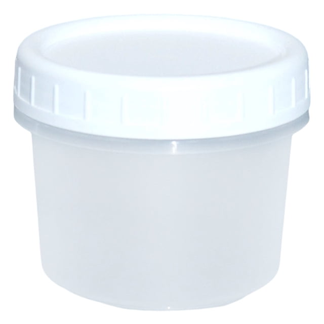 XIPYYKM 1 Pack-5.4 OZ Freezer Storage Container, Small Plastic Container with Twist Top Lid, Round Food Storage Container, Reusable Soup Container Microwave/Dishwasher Safe