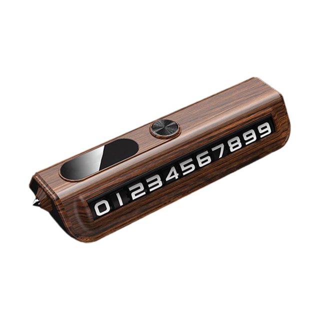 Car Temporary Parking Card Plate,Car Parking Phone Number Plate with Safety Hammer,Cars Dashboard Hidden Phone Number Plate,Car Park Stop Sticker Display Automobile Parking Gadgets Accessories