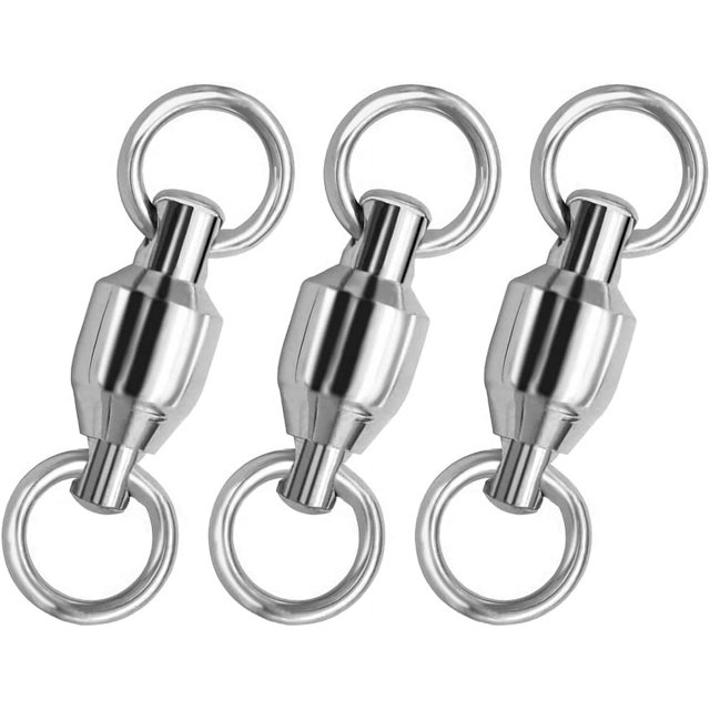czcpp-High Strength Fishing Swivel Tackle Bearing Rings Fishing Swivels Stainless Rolling Ball Bearing Swivel Saltwater Freshwater