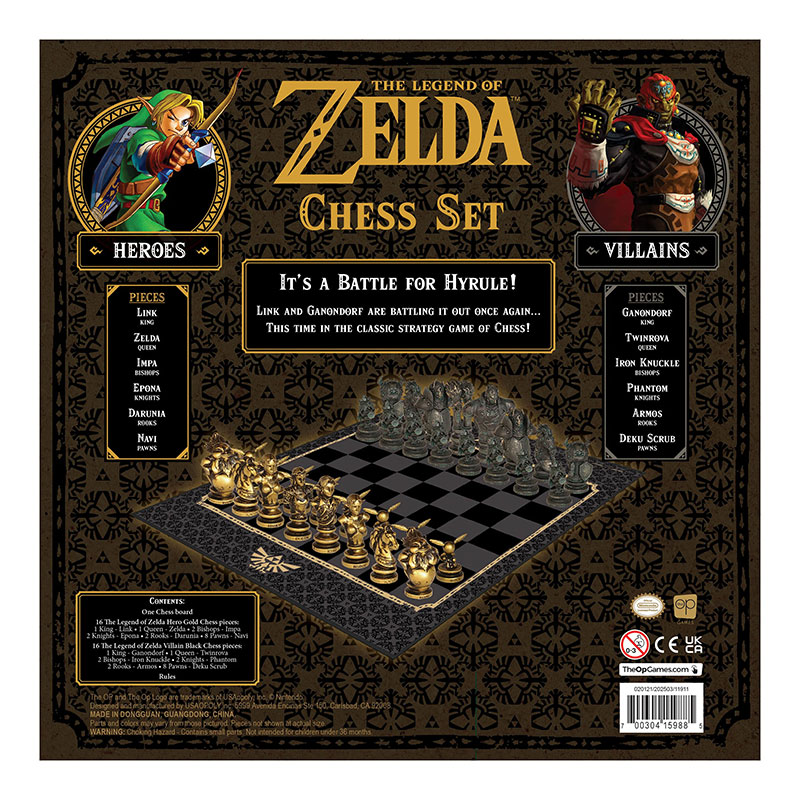 USAopoly The Legend of Zelda Chess Set
