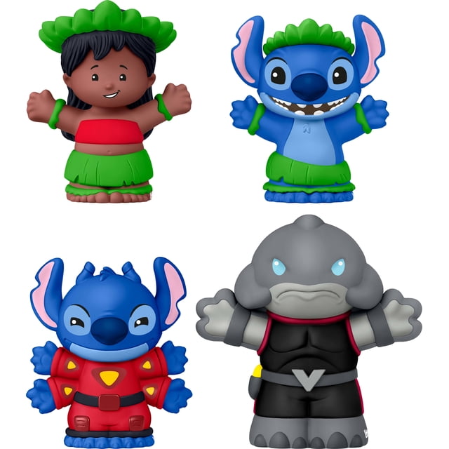 Little People Collector Disney Lilo & Stitch Special Edition Set for Adults & Fans, 4 Figures