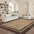 thumbnail image 4 of Bordered Washable Area Rug,Hallway Runner Rug,Washable Rug with Non-Slip Backing Stain Resistant Easy Cleaning Floor Cover for Dining Room, Living Room, Bedroom, 4 of 6